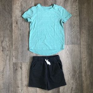 cotton t-shirt and shorts set